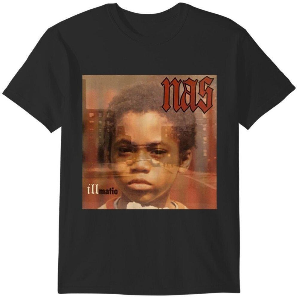 Nas Illmatic Album Retro Hip Hop Music Fan Collector Classic Graphic T Shirt